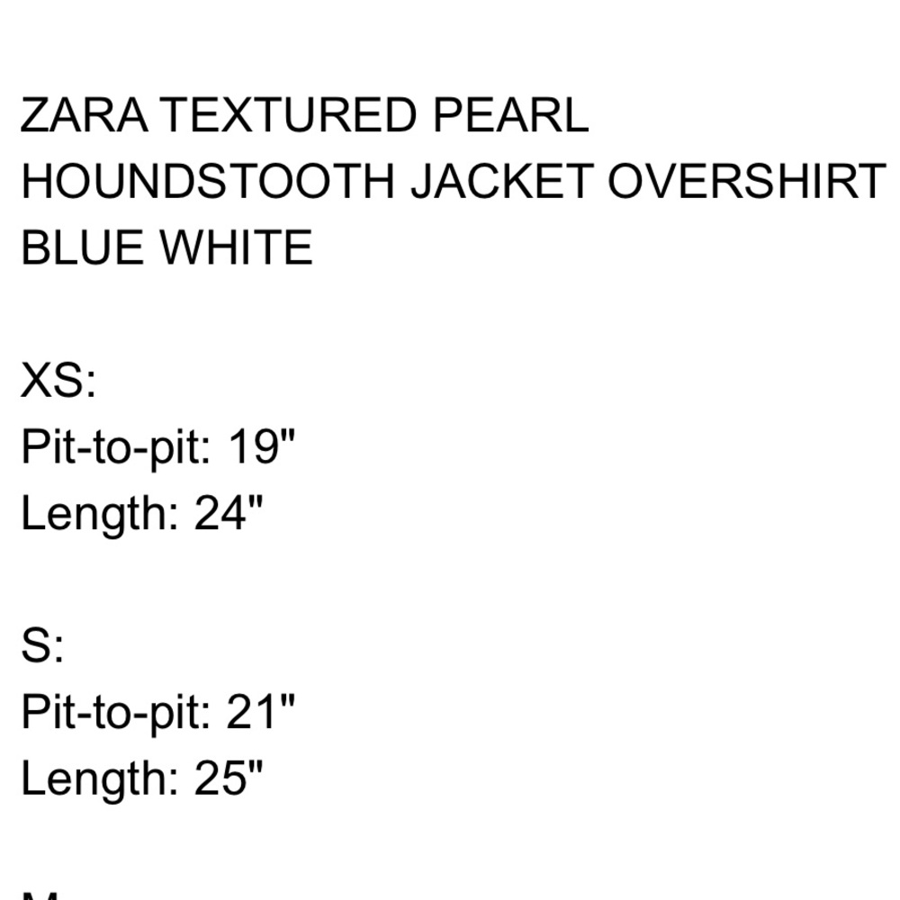Zara Blue and White Houndstooth Button Down Shirt - Picture 11 of 12